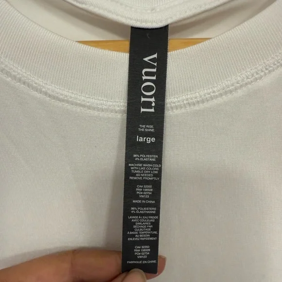 Vuori Energy Tank Top White L - Picture 9 of 10